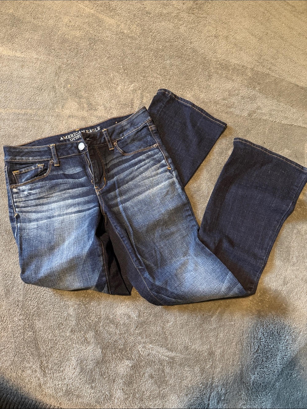 American Eagle Outfitters Dark & Medium Blue Bootcut Jeans
